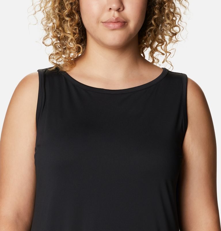 Women's Columbia Chill River Printed Dress Black | Plus Size CA-P53C6